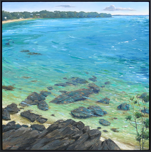 Graham Downs, Northhead view, oil on canvas